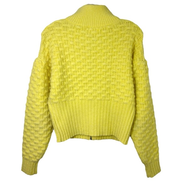 Maeve x Anthropologie - Women’s Wool Textured Cardigan, in Butter Yellow Small - Picture 5 of 17